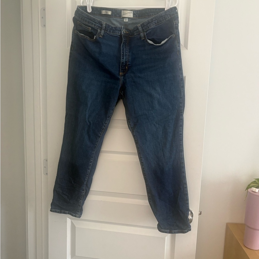 Universal Thread Men's Slim Straight Dark Blue Jeans